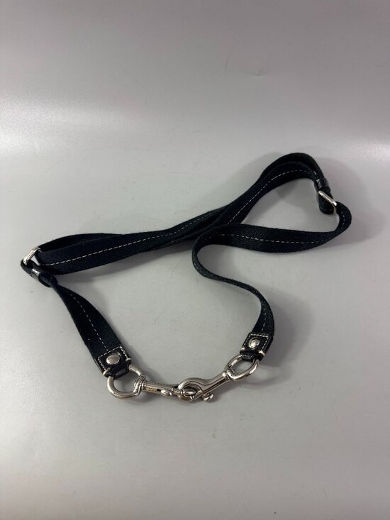 Coach Handbags - Coach Black Cotton Black Patent Accents Adjustable Strap